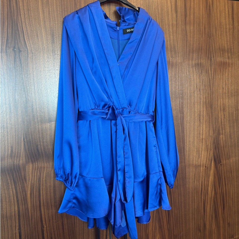 DO+BE Vibrant Blue Ruffled Romper